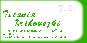 titania krikovszki business card